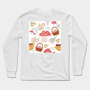 Mushroom Picnic Celebration Long Sleeve T-Shirt